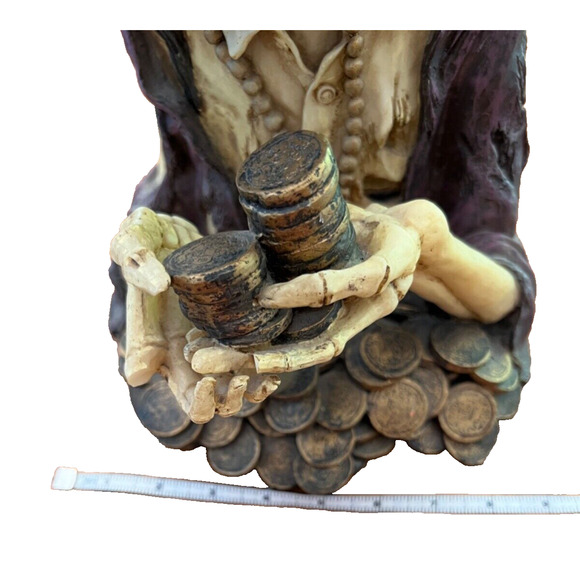 RARE '97 Skulpture by David Wang Skeleton Pirate Booty Treasure Zombie Halloween - Picture 14 of 15